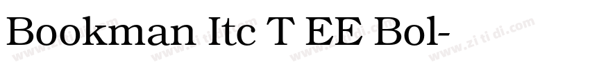 Bookman Itc T EE Bol字体转换